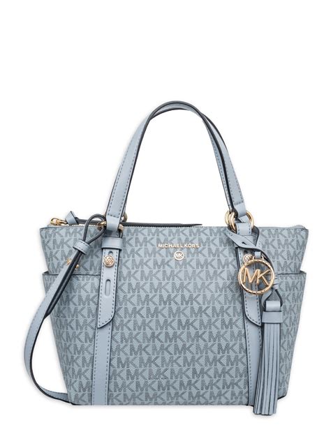 michael kors pale blue bag|michael kors small blue handbags.